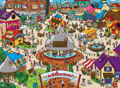 Masterpieces 101 Things To Spot In Hersheyville - obrázek puzzlí