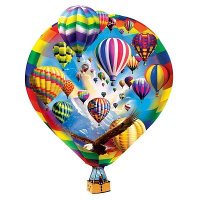Masterpieces Shapes - Hot Air Balloons - obrázek puzzlí