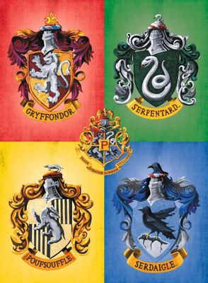Nathan Harry Potter: The Four Coats of Arms of Hogwarts - puzzle image