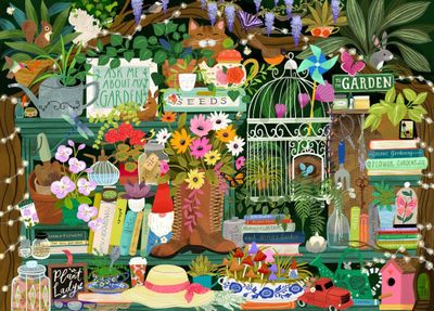 Pieces & Peace A Gardener's Library - obrázek puzzlí