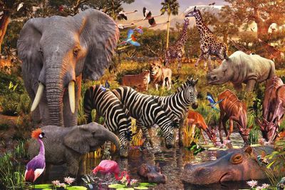 Ravensburger African Animal World - obrázek puzzlí