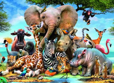 Ravensburger African Friends - obrázek puzzlí