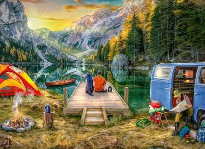 Ravensburger Calm Campsite - obrázek puzzlí