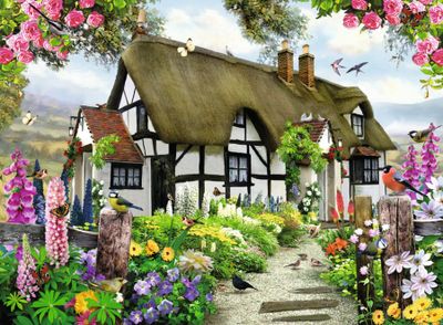 Ravensburger Charmant Cottage - puzzle image