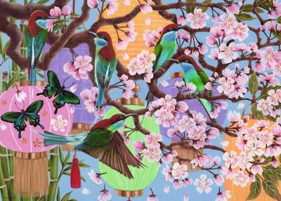 Ravensburger Cherry Blossom Time - obrázek puzzlí
