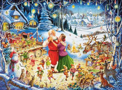 Ravensburger Christmas Collection No. 2 - Santa’s Christmas Party - image du puzzle