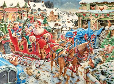Ravensburger Christmas Collection No. 2 - The Christmas Farm - obrázek puzzlí
