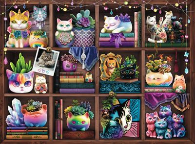 Ravensburger Cubby Cats and Succulents - puzzle image