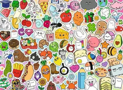 Ravensburger Cute Kawaii Chaos - puzzle image