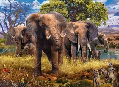 Ravensburger Elephant Family - image du puzzle