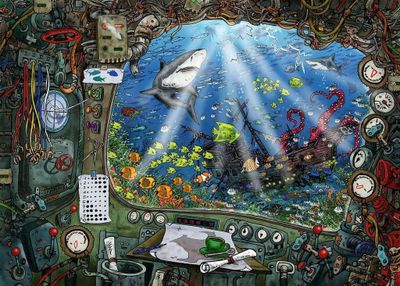 Ravensburger Exit puzzle In The Submarine - obrázek puzzlí