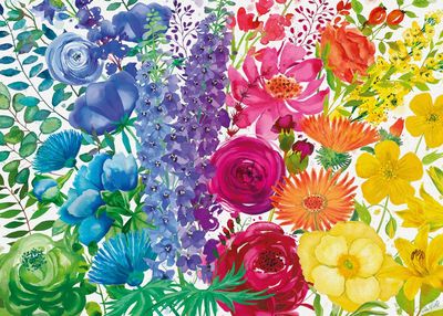 Ravensburger Floral Rainbow - obrázek puzzlí