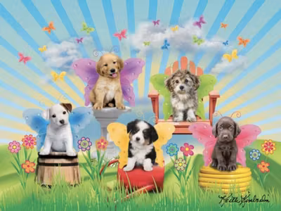 Ravensburger Garden Doggies - obrázek puzzlí
