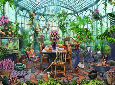 Ravensburger Greenhouse Morning - puzzle image