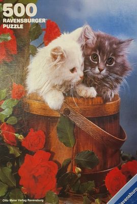 Ravensburger Kitten with Roses - obrázek puzzlí