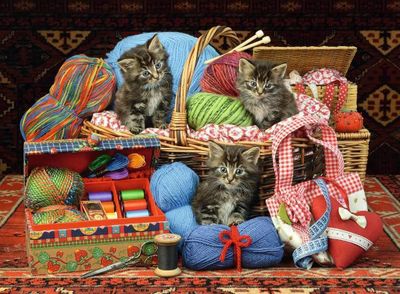 Ravensburger Knitters' Delight - puzzle image