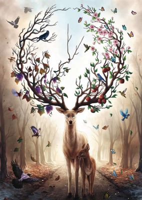 Ravensburger Magical Deer - puzzle image