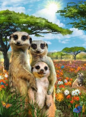 Ravensburger Mischievous Meerkats - puzzle image
