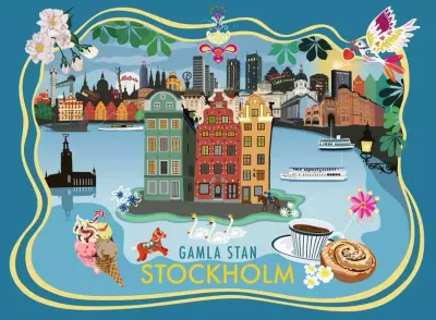 Ravensburger Old Town Stockholm - puzzle image
