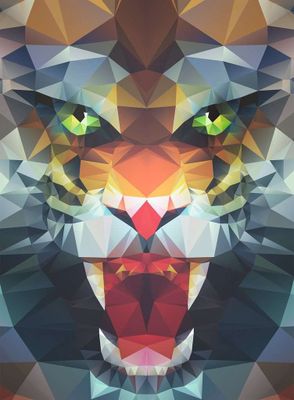 Ravensburger Polygon Lion - puzzle image