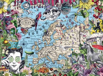 Ravensburger Quirky Circus: European Map - obrázek puzzlí