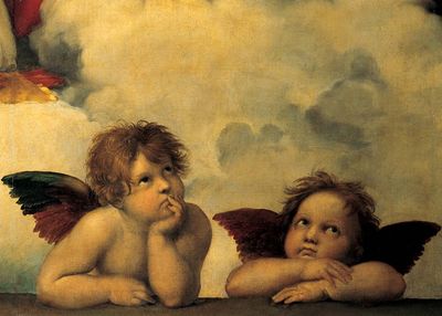Ravensburger Raphael: Cherubs (detail of Madonna Sistina) - imagen del puzzle