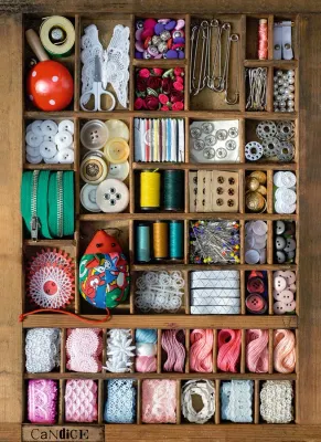 Ravensburger Sewing Box - puzzle image