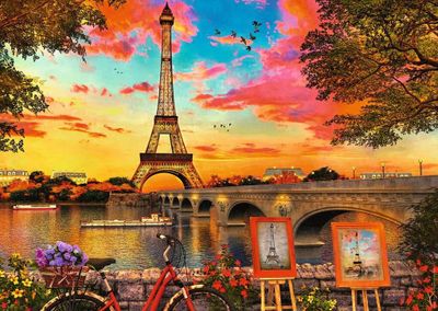 Ravensburger The Banks of the Seine - obrázek puzzlí