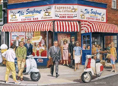 Ravensburger The Coffee Bar Brighton - obrázek puzzlí