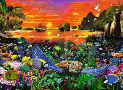 Ravensburger Turtle in the Reef - image du puzzle