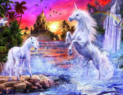 Ravensburger Unicorns At The River - obrázek puzzlí