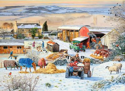 Ravensburger Winter on the Farm - obrázek puzzlí