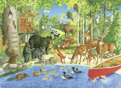 Ravensburger Woodland Friends - obrázek puzzlí