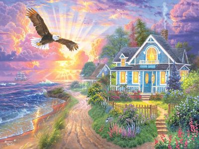 RoseArt Coastal Home - obrázek puzzlí