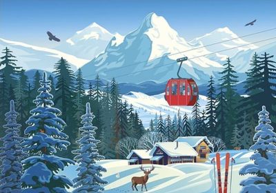 Calypto Snowy Landscape - obrázek puzzlí