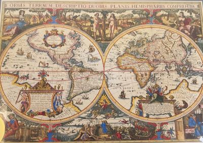 Trefl Hemisphere Map Of The World - obrázek puzzlí