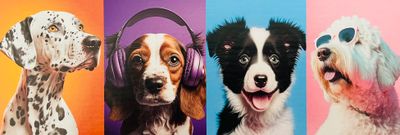 Trefl Dogs Panorama - obrázek puzzlí