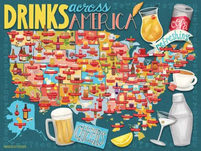 True South Drinks Across America - obrázek puzzlí