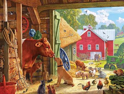 White Mountain Barnyard Buddies - puzzle image