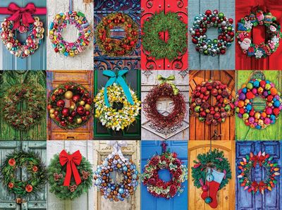 White Mountain Holiday Wreaths - obrázek puzzlí