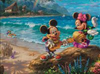 Ceaco Mickey and Minnie in Hawaii - obrázek puzzlí