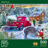 Corner Piece Red Truck - obrázek puzzlí