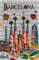 Micro Puzzles Postcard from Barcelona - imagen del puzzle