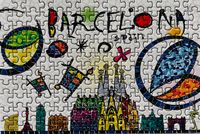 Micro Puzzles Greetings from Barcelona - imagen del puzzle