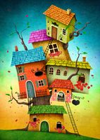Enjoy Fairytale Houses - obrázek puzzlí