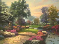 Gibsons Thomas Kincade: Living Waters, Golfer's Paradise - obrázek puzzlí