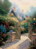 Gibsons Thomas Kinkade: Hidden Cottage II - obrázek puzzlí