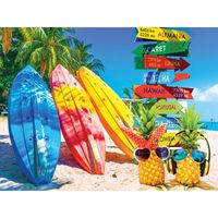 RoseArt Pineapples on Vacation - puzzle image