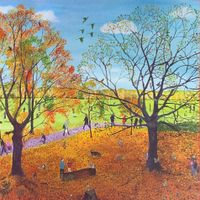 Galison Changing Leaves - puzzle image