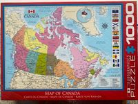 Eurographics Map of Canada - puzzle image